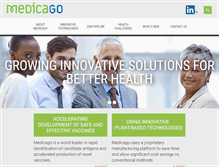 Tablet Screenshot of medicago.com